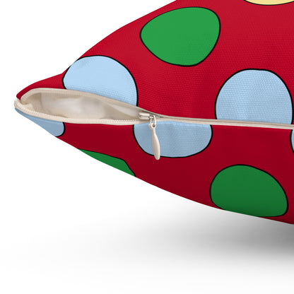 Eritrea Retro Polka Dots Cushion Pillow