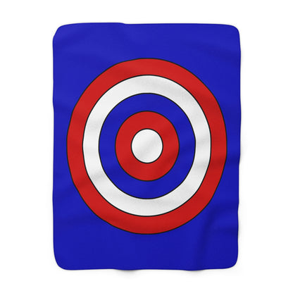 Slovenia Retro Target Blanket Throw