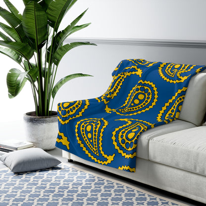 Sweden Retro Paisley Blanket Throw