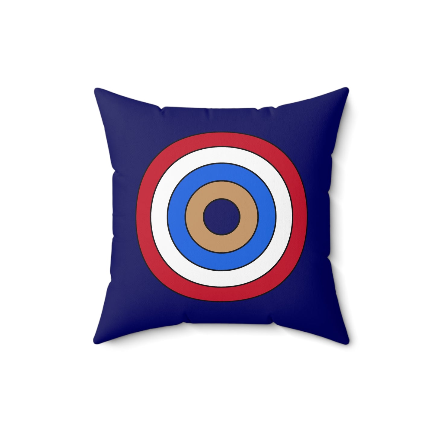 Tristan Da Cunha Retro Target Cushion Pillow