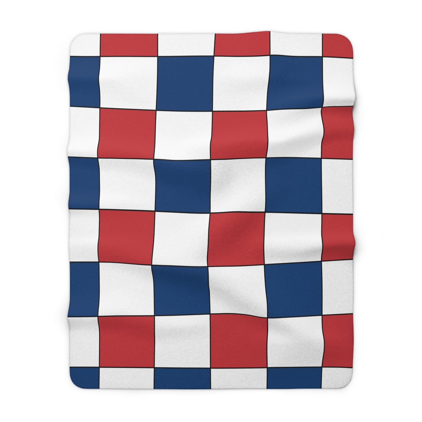 Serbia Retro Check Blanket Throw