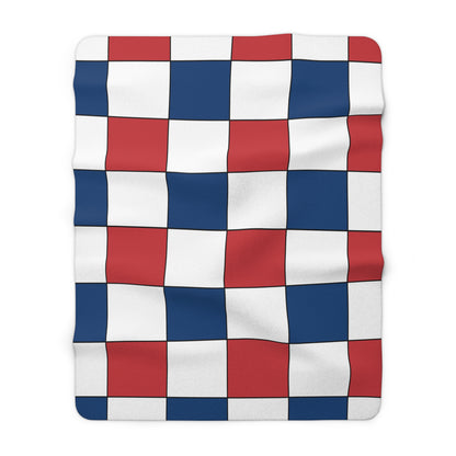 Serbia Retro Check Blanket Throw