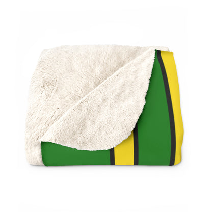 Cocos Islands Retro Stripes Blanket Throw
