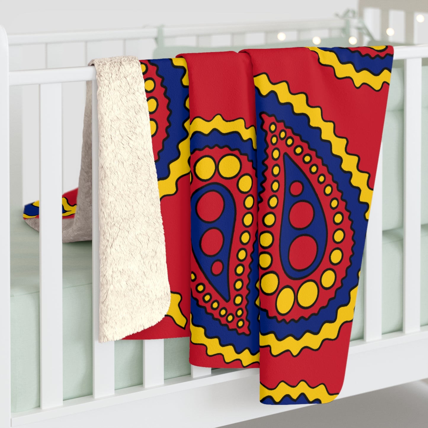 Venezuela Retro Paisley Blanket Throw