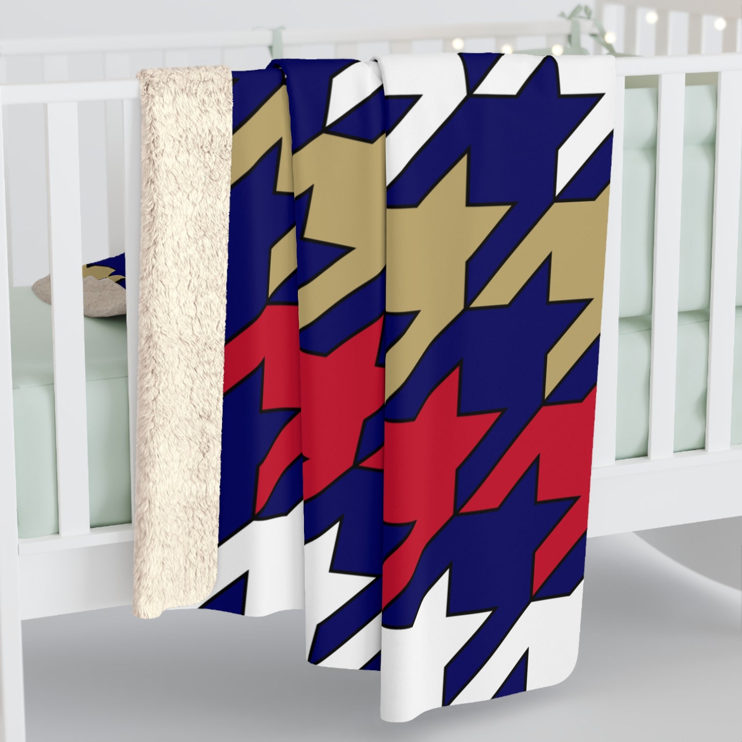 Saint Helena Retro Houndstooth Blanket Throw