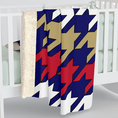 Saint Helena Retro Houndstooth Blanket Throw