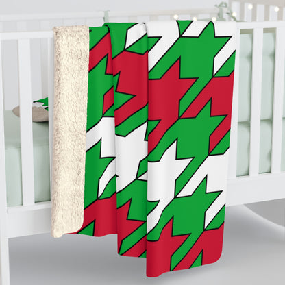 Wales Retro Houndstooth Blanket Throw
