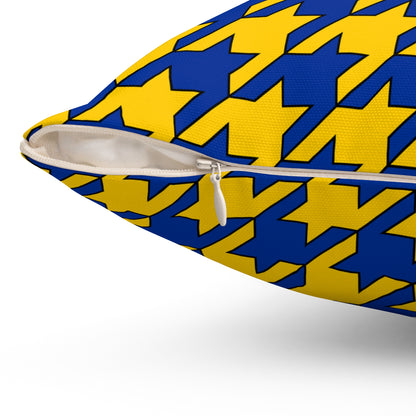 European Union Retro Houndstooth Cushion Pillow