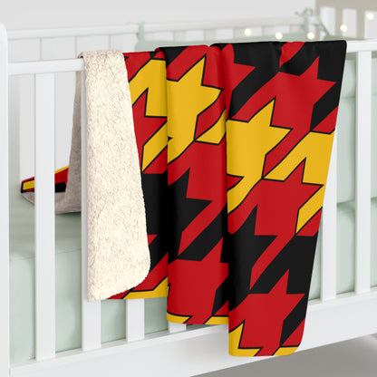 Timor Leste Retro Houndstooth Blanket Throw