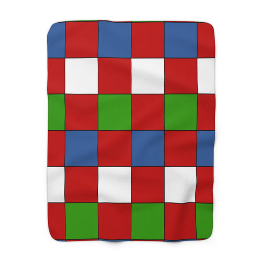 Namibia Retro Check Blanket Throw