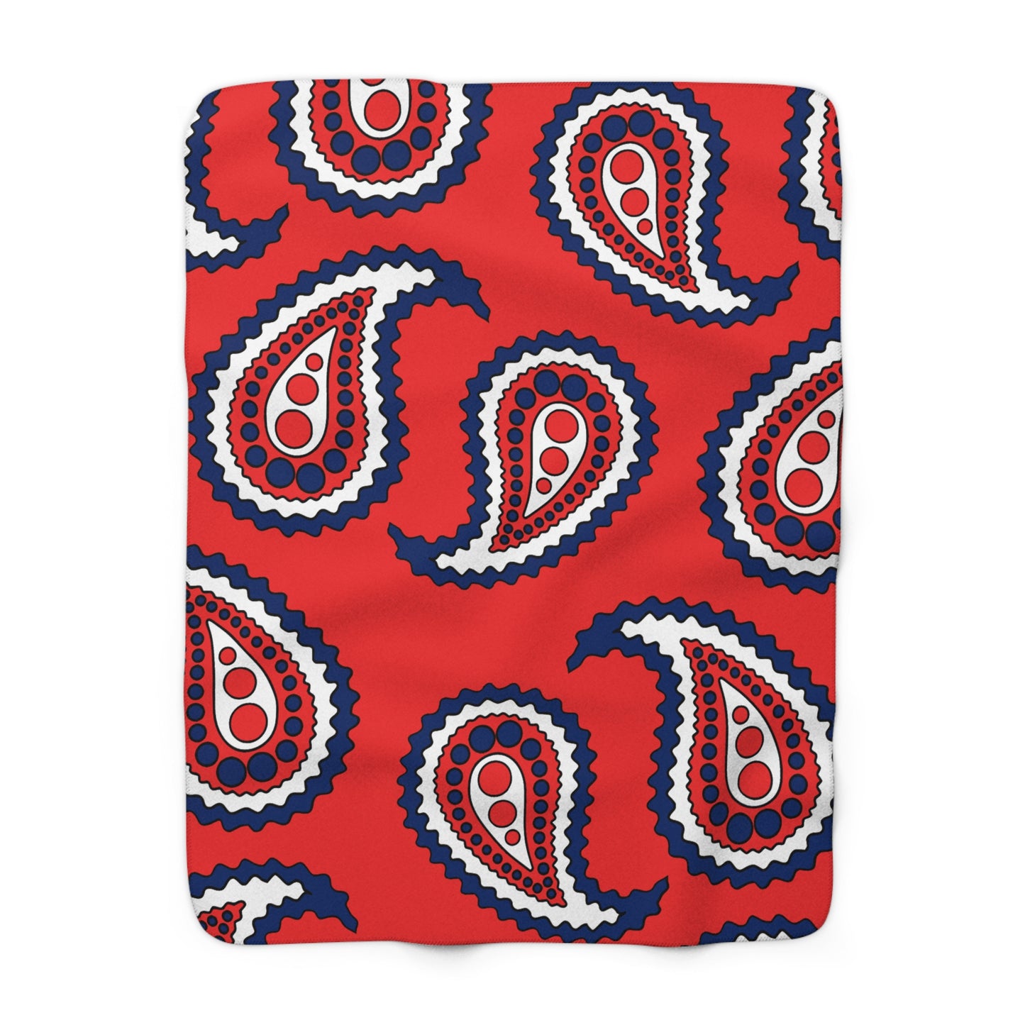 Svalbard And Jan Mayen Retro Paisley Blanket Throw