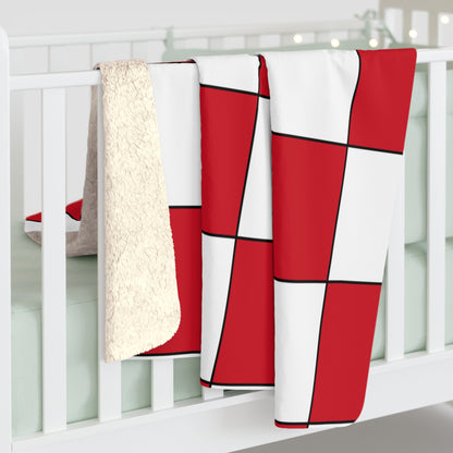 England Retro Check Blanket Throw