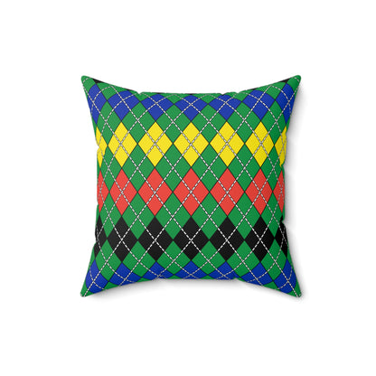 New Caledonia Retro Argyle Cushion Pillow