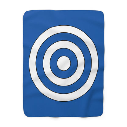 Greece Retro Target Blanket Throw