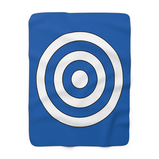 Greece Retro Target Blanket Throw