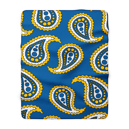 Canary Islands Retro Paisley Blanket Throw