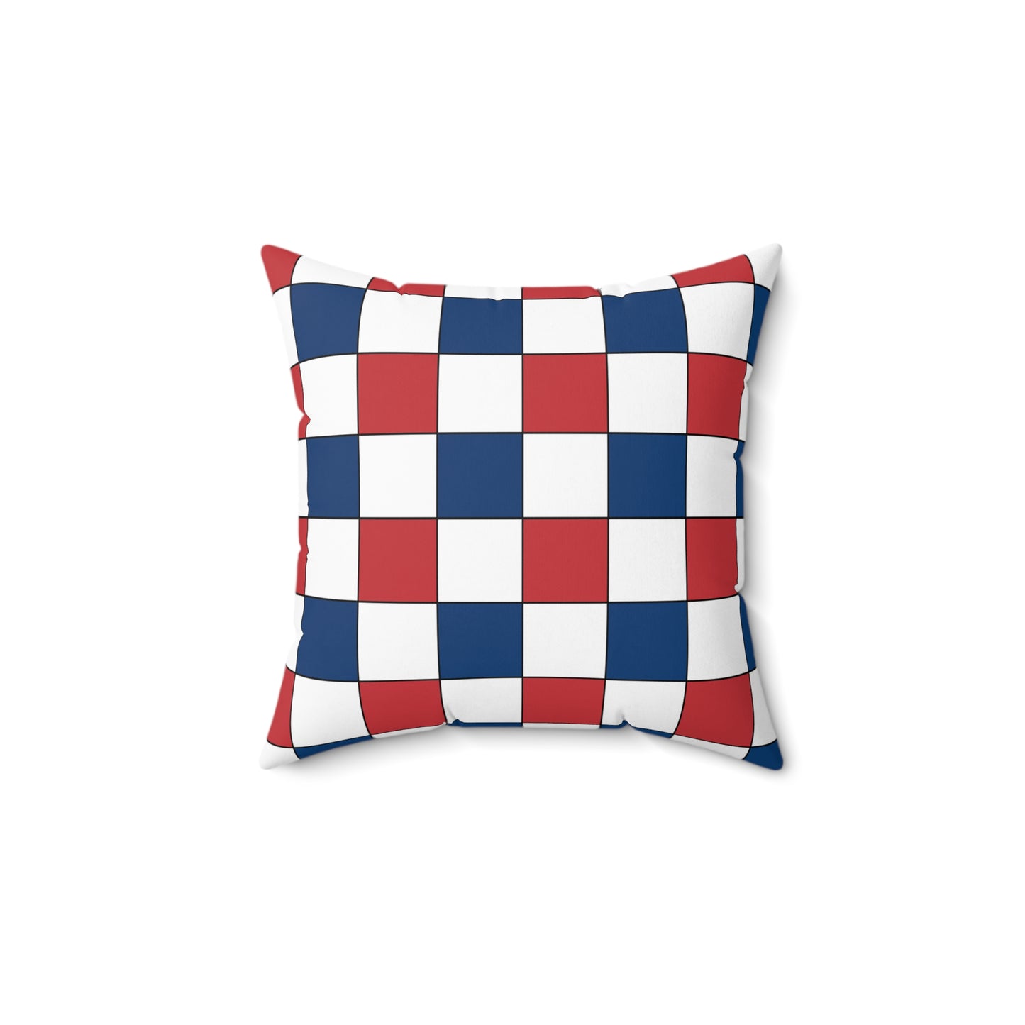 Serbia Retro Check Cushion Pillow