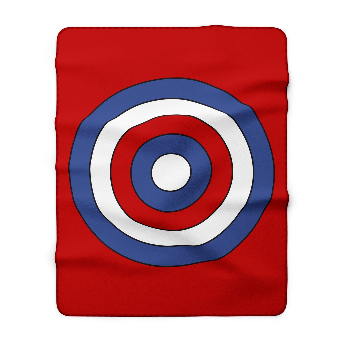Democratic Peoples Republic Of Korea Retro Target Blanket Throw