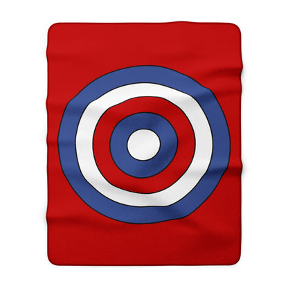 Democratic Peoples Republic Of Korea Retro Target Blanket Throw