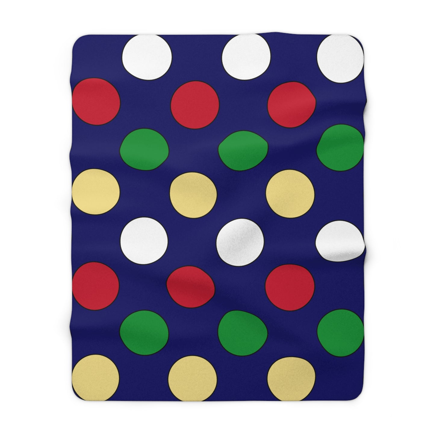 Cayman Islands Retro Polka Dots Blanket Throw