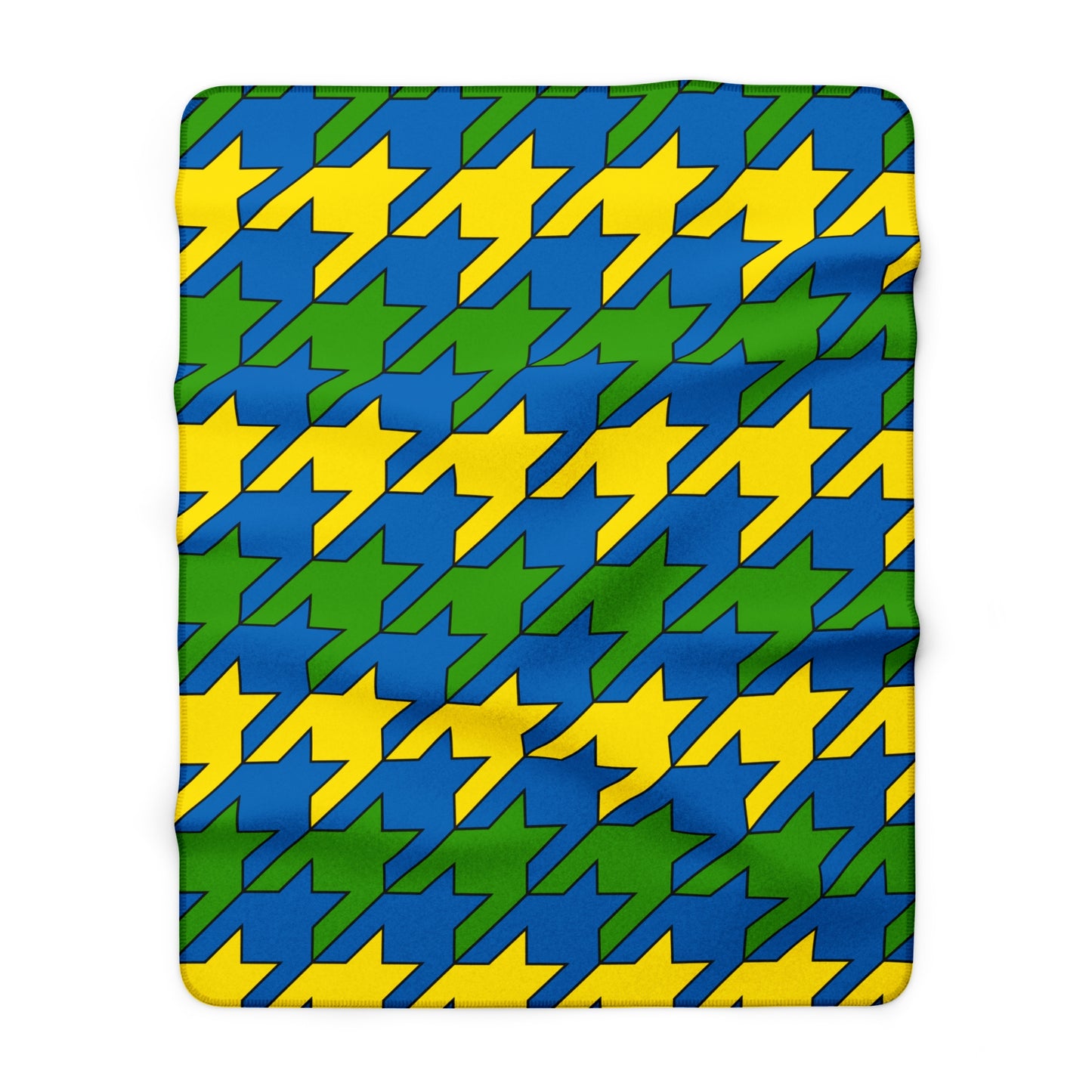 Gabon Retro Houndstooth Blanket Throw