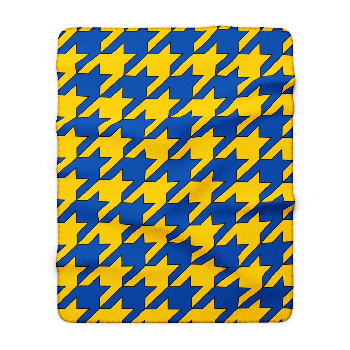 Ukraine Retro Houndstooth Blanket Throw