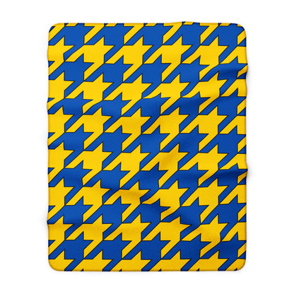 Ukraine Retro Houndstooth Blanket Throw
