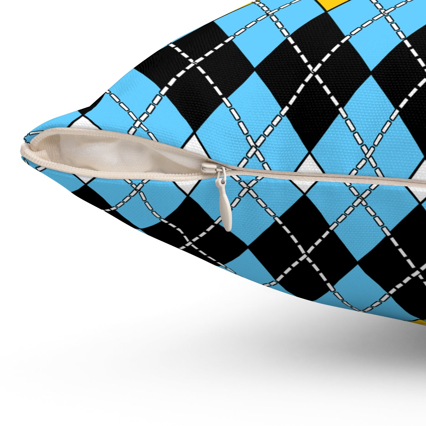 Saint Lucia Retro Argyle Cushion Pillow