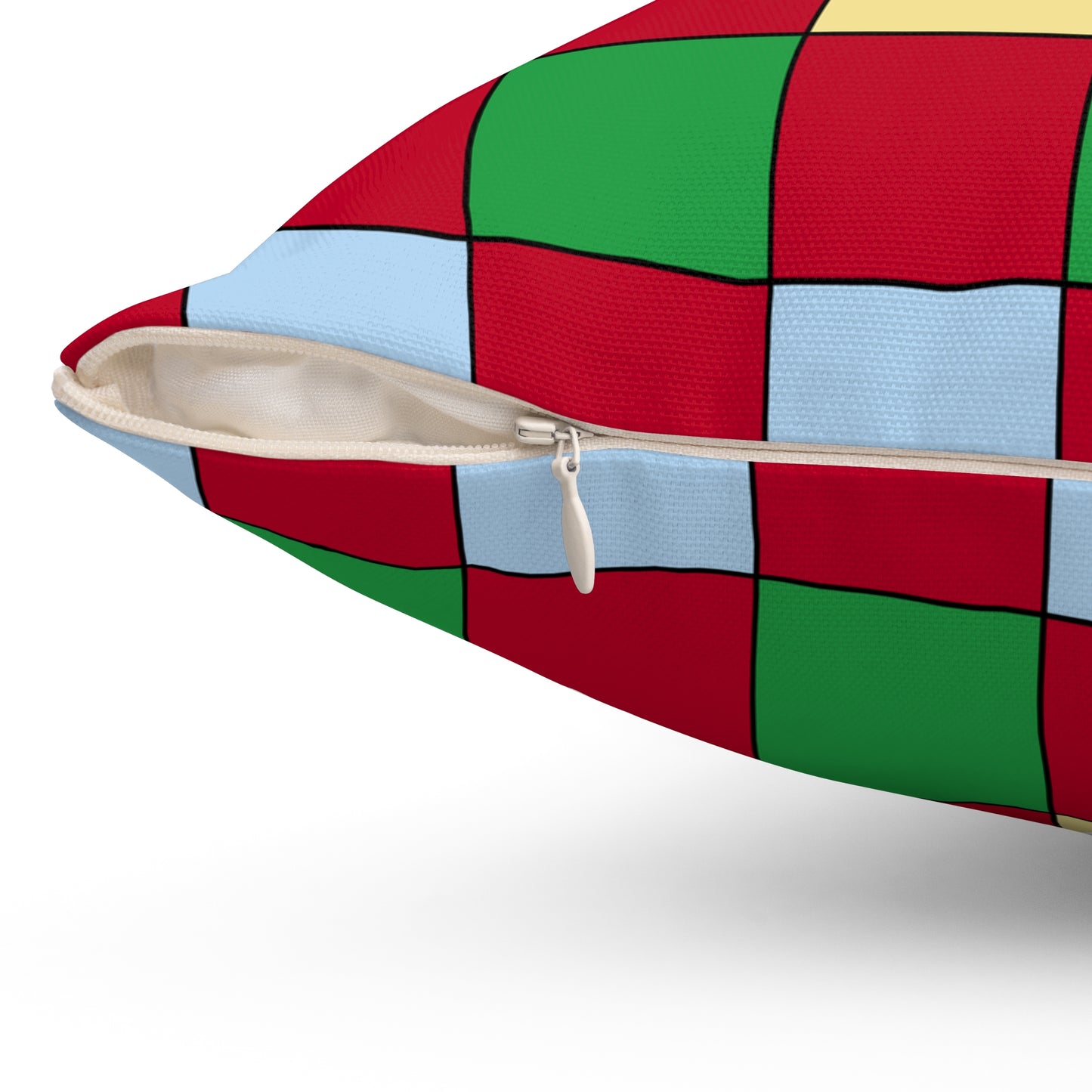 Eritrea Retro Check Cushion Pillow