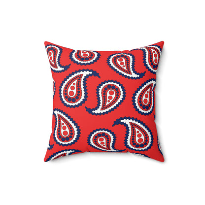 Svalbard And Jan Mayen Retro Paisley Cushion Pillow