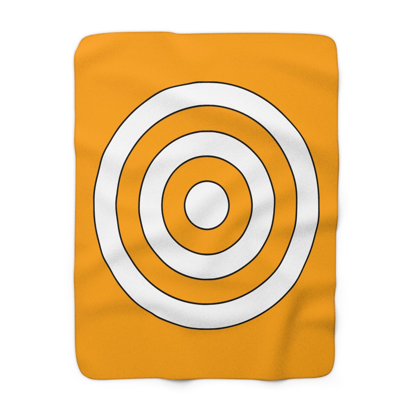 Orange, White Retro Target Blanket Throw
