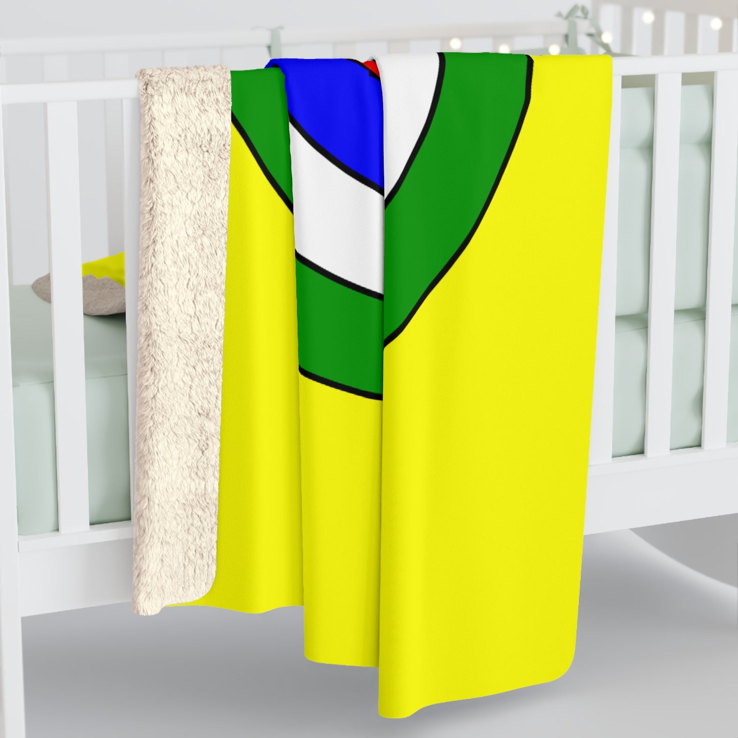 Central African Republic Retro Target Blanket Throw