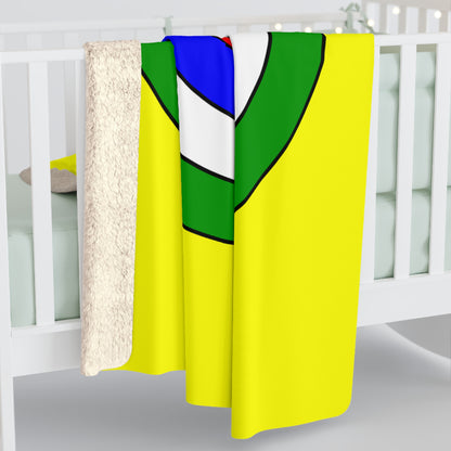 Central African Republic Retro Target Blanket Throw