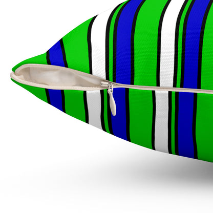 Sierra Leone Retro Stripes Cushion Pillow