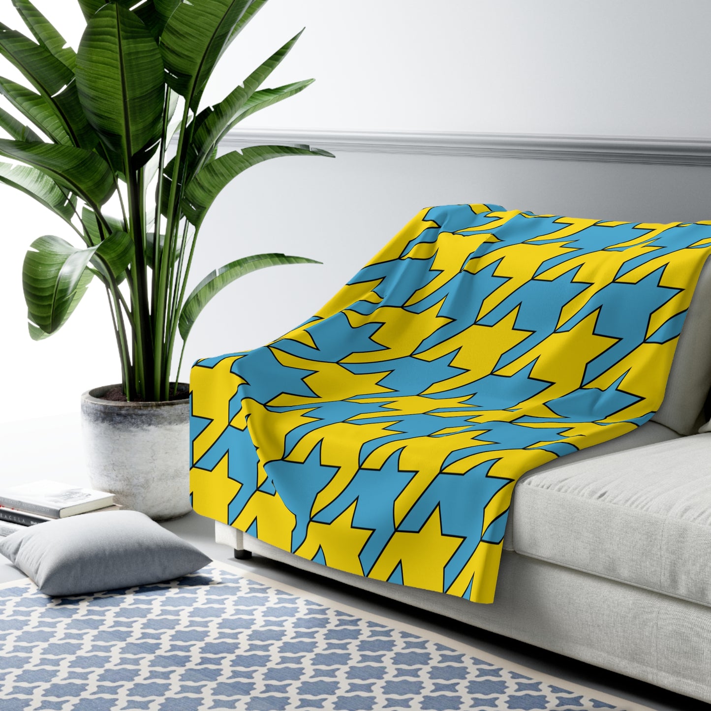 Palau Retro Houndstooth Blanket Throw