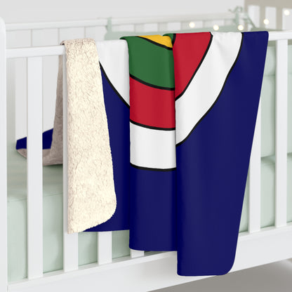 British Virgin Islands Retro Target Blanket Throw