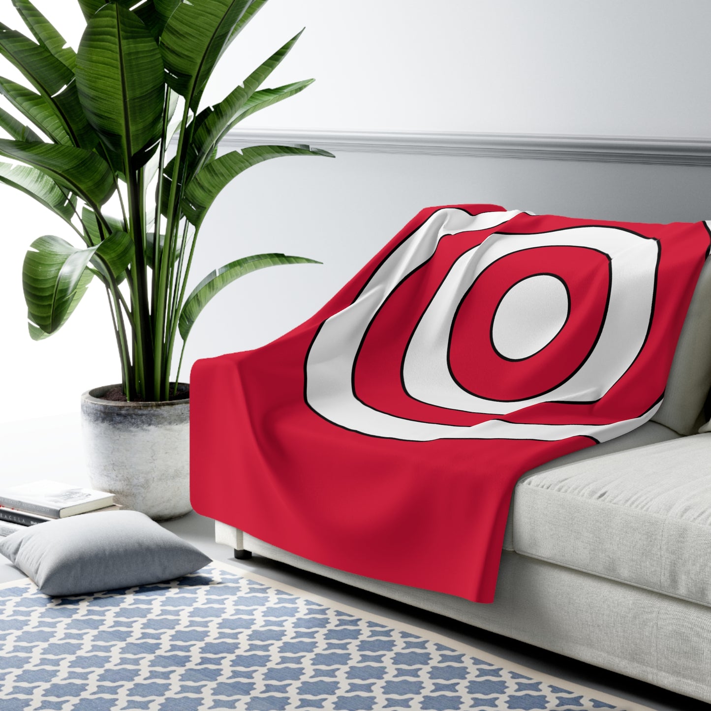 Poland Retro Target Blanket Throw