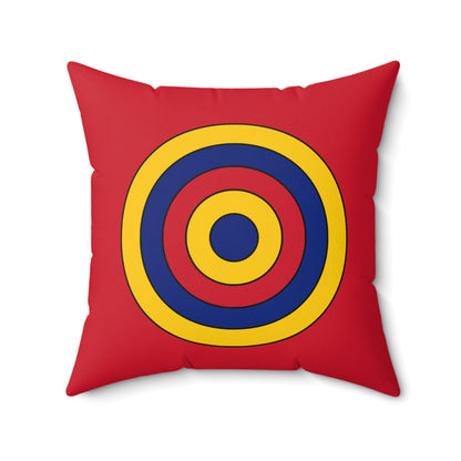 Venezuela Retro Target Cushion Pillow