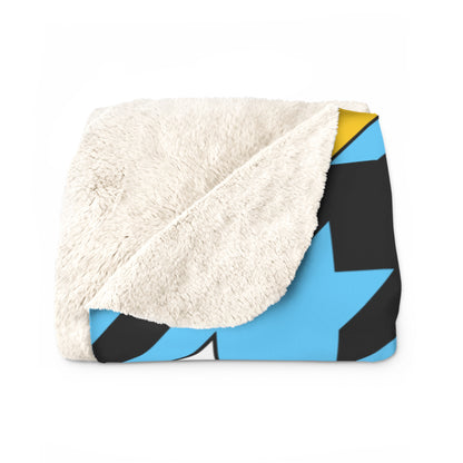 Saint Lucia Retro Houndstooth Blanket Throw