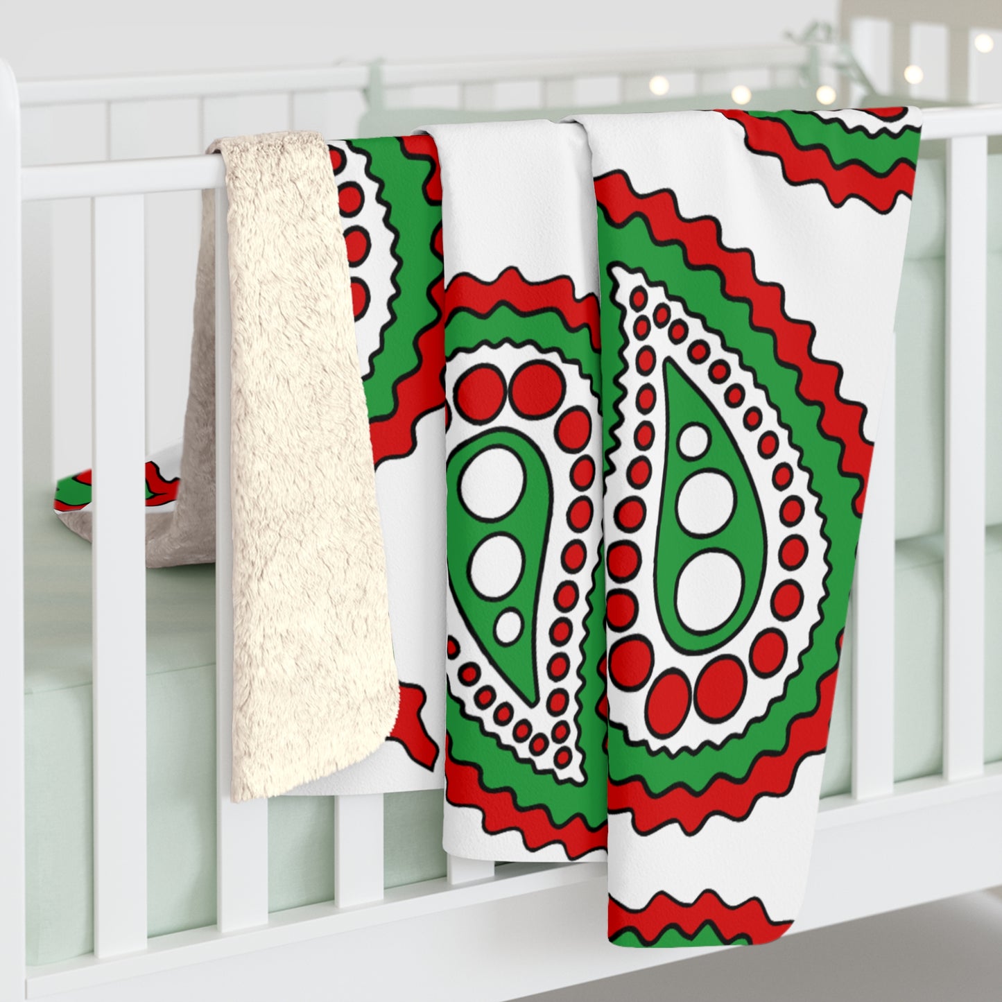 Iran Retro Paisley Blanket Throw