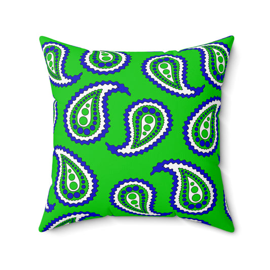 Sierra Leone Retro Paisley Cushion Pillow