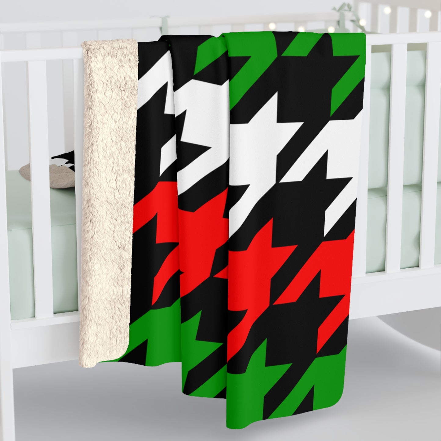 Sudan Retro Houndstooth Blanket Throw