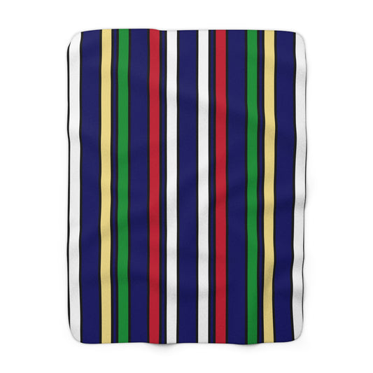 Cayman Islands Retro Stripes Blanket Throw