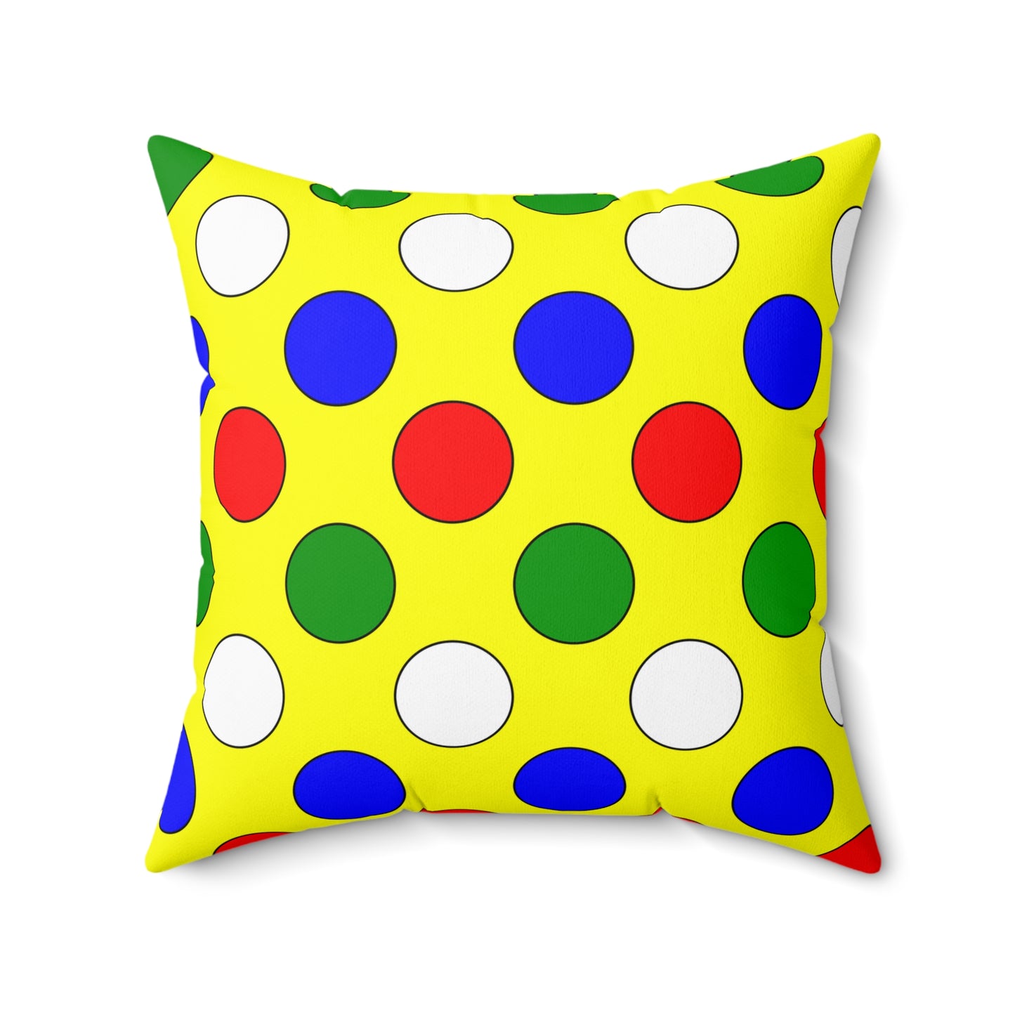 Central African Republic Retro Polka Dots Cushion Pillow