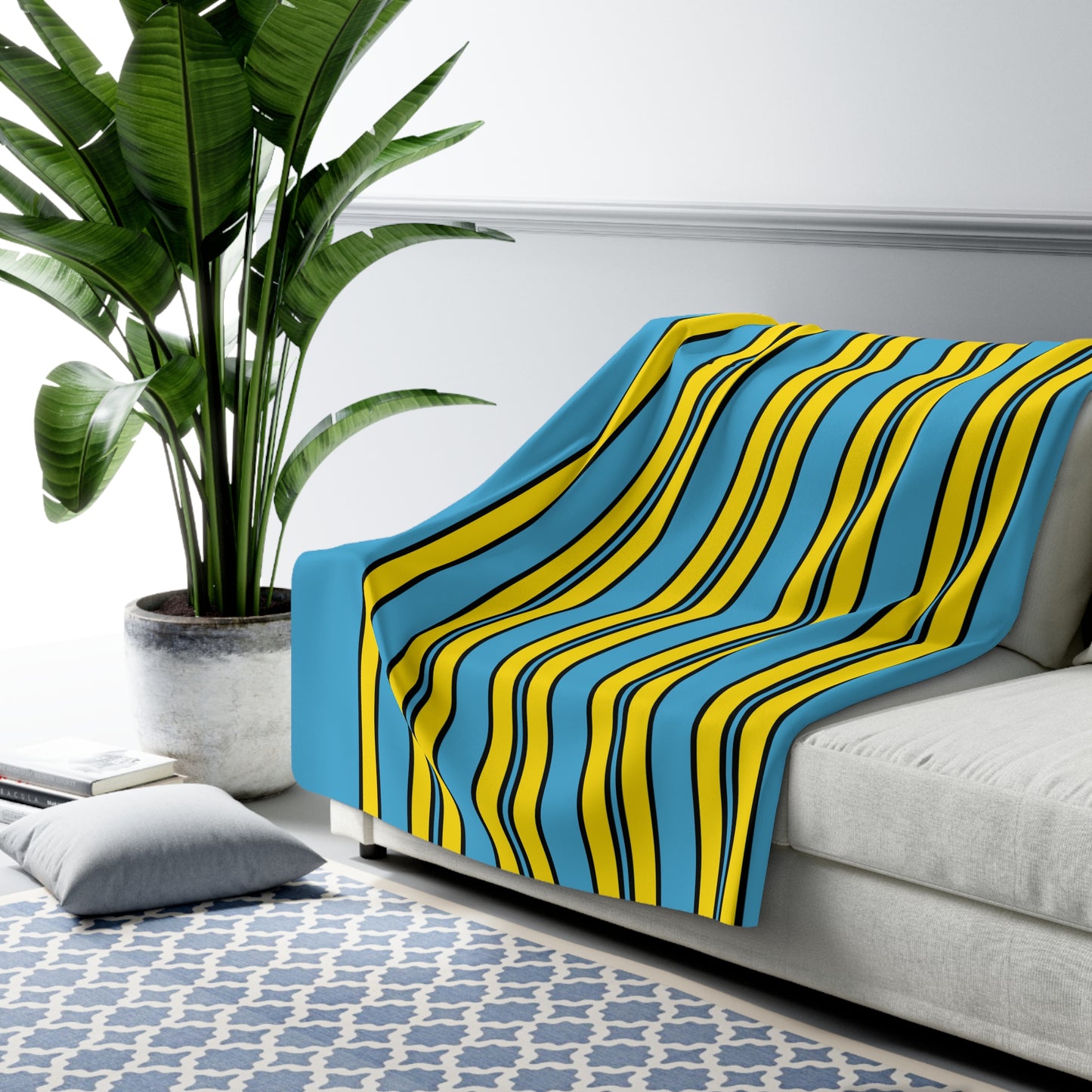 Palau Retro Stripes Blanket Throw