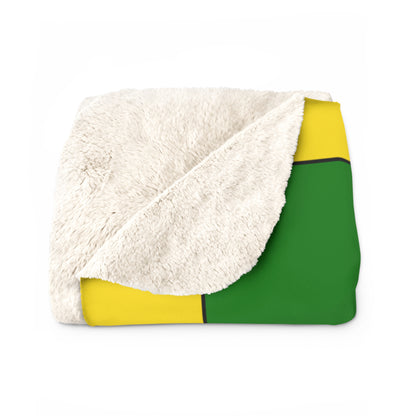 Cocos Islands Retro Check Blanket Throw