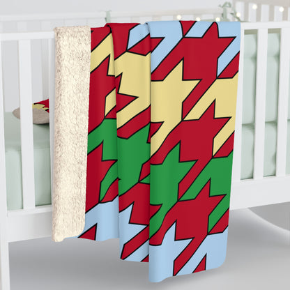 Eritrea Retro Houndstooth Blanket Throw