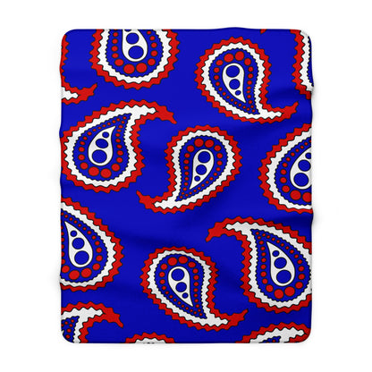 Slovenia Retro Paisley Blanket Throw