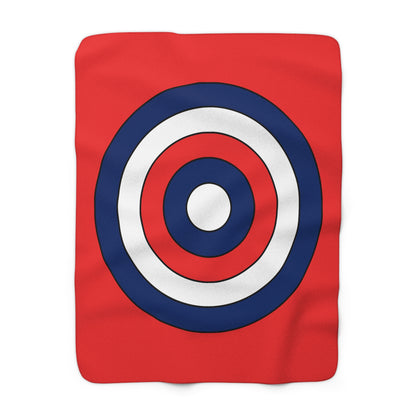 Svalbard And Jan Mayen Retro Target Blanket Throw
