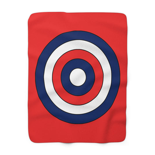 Svalbard And Jan Mayen Retro Target Blanket Throw